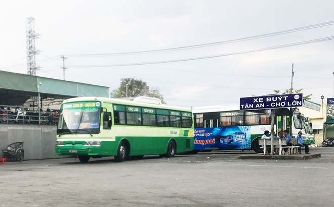 Bến xe buýt Tân An – Chợ Lớn (Ảnh minh họa: Báo Long An)