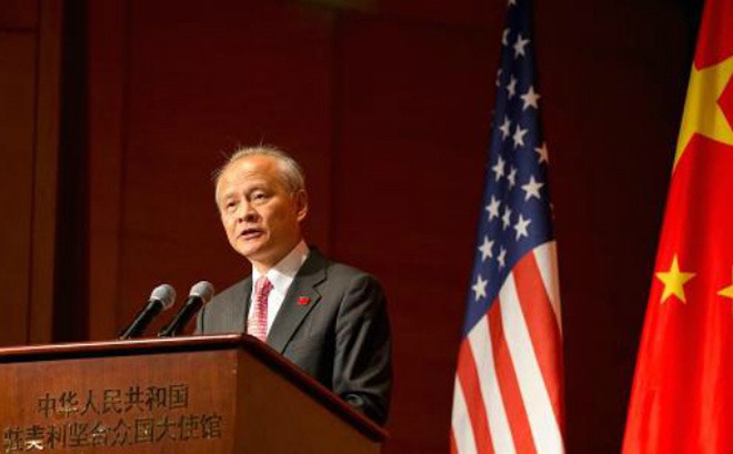 Ông Thôi Thiên Khải, Đại sứ Trung Quốc tại Mỹ. Ảnh: Reuters
