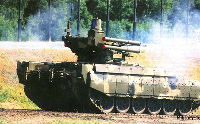 Xe bọc thép hỗ trợ hỏa lực BMPT "Kẻ hủy diệt" đã chính thức vào biên chế Lục quân Nga. Nguồn: Sina.