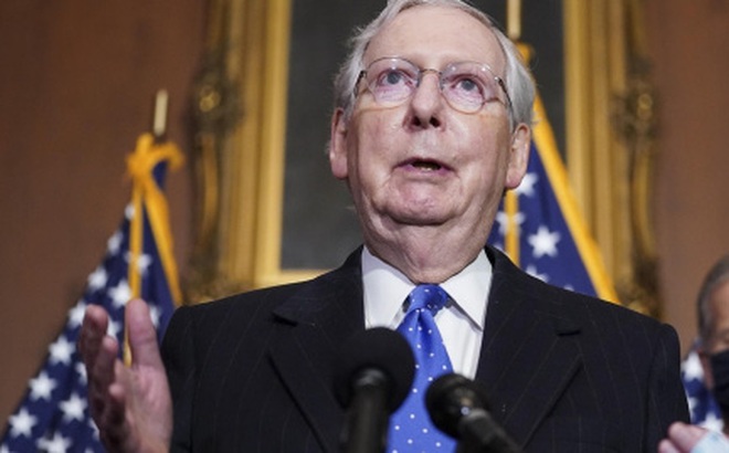 Lãnh đạo phe đa số tại Thượng viện Mitch McConnell. Ảnh: AP