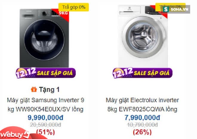 Máy giặt lồng ngang Electrolux, Samsung, LG... ngày càng rẻ, nhiều mẫu giảm sốc 50% về còn 5 triệu đồng - Ảnh 1.