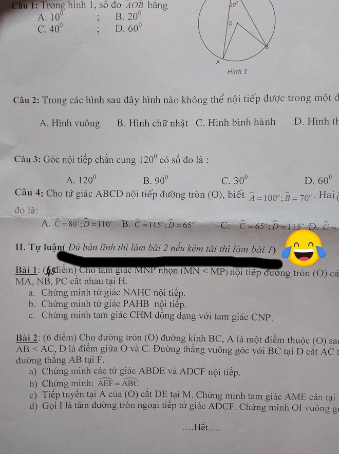 Học sinh nhìn đề thi Toán lập tức tranh nhau làm câu khó, ai ngờ trúng mưu thầy giáo chỉ bằng 1 câu thách thức này - Ảnh 1.