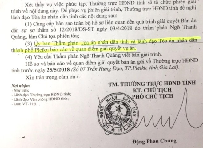 Lãnh đạo HĐND tỉnh Gia Lai thanh minh việc can thiệp án trăm tỷ - Ảnh 1.