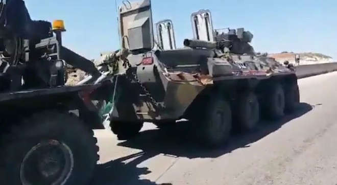 Quân cảnh Nga bị tấn công tới tấp, phiến quân hả hê khi quái thú BTR-82A thúc thủ - Thổ Nhĩ Kỳ thừa thắng hạ nốc ao Nga ở Libya? - Ảnh 1.