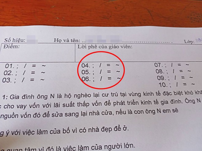 Cả lớp ngơ ngác nhìn dãy ký tự lạ trong đề thi, rồi bỗng chuyển sang cười ngặt nghẽo vì độ sáng tạo của cô giáo - Ảnh 1.