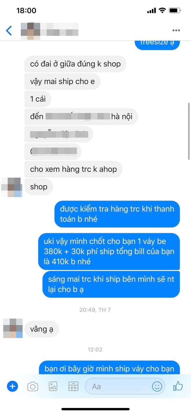 Gái xinh mua hàng không ưng không nhận, kiên quyết chỉ trả 2/3 phí ship và màn tranh cãi mãi chưa hết chỉ vì 20K còn thiếu - Ảnh 1.