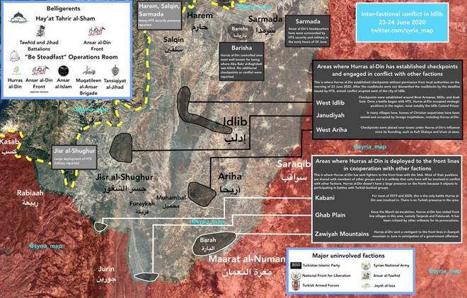 Israel tập kích chớp nhoáng vào Syria - chảo lửa Idlib cực nóng, phiến quân quay súng đánh lẫn nhau - Ảnh 1.