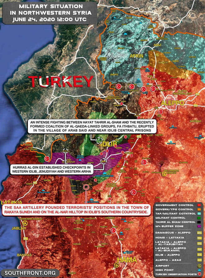 Israel tập kích chớp nhoáng vào Syria - chảo lửa Idlib cực nóng, phiến quân quay súng đánh lẫn nhau - Ảnh 1.