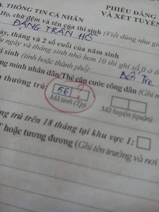 Cười méo mặt những lỗi hay gặp khi điền phiếu đăng ký dự thi: Thông tin thì thuộc làu làu nhưng lại viết sai ngớ ngẩn thế này - Ảnh 9.