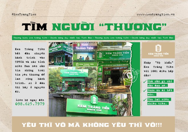 Sau khi “lột xác” sang chảnh, kem Tràng Tiền thông báo: Tìm người thương ở miền Nam - Ảnh 1.