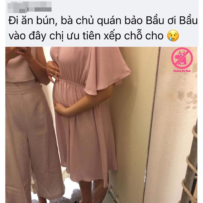 Đứng trên xe buýt, tự dưng được nhường chỗ, cô gái bất ngờ vì lí do bụng to như... chửa - Ảnh 2.