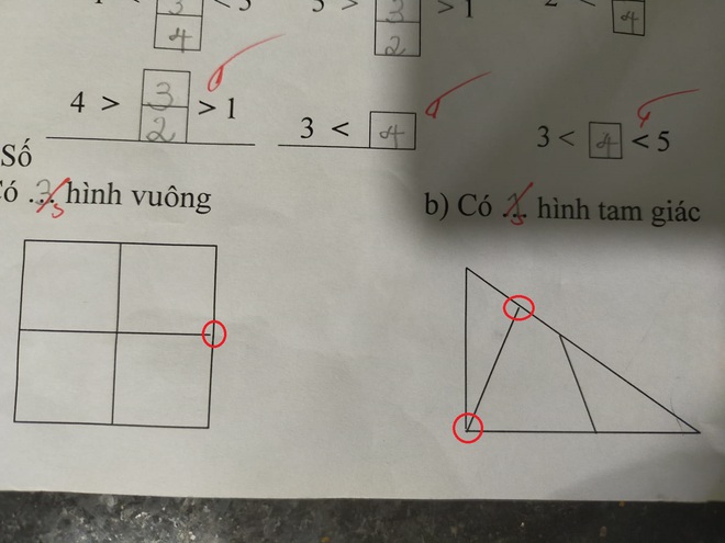 Bài toán đếm hình lớp 1 đơn giản khiến phụ huynh nhiệt tình tranh cãi, nghe lý giải của học sinh mới thấy sai sai - Ảnh 2.