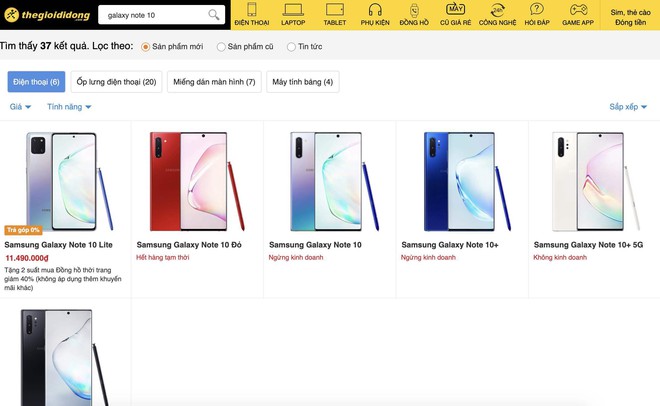 Thế Giới Di Động bất ngờ ngừng kinh doanh Samsung Galaxy Note 10, Note 10+ và S20 Ultra - Ảnh 1.