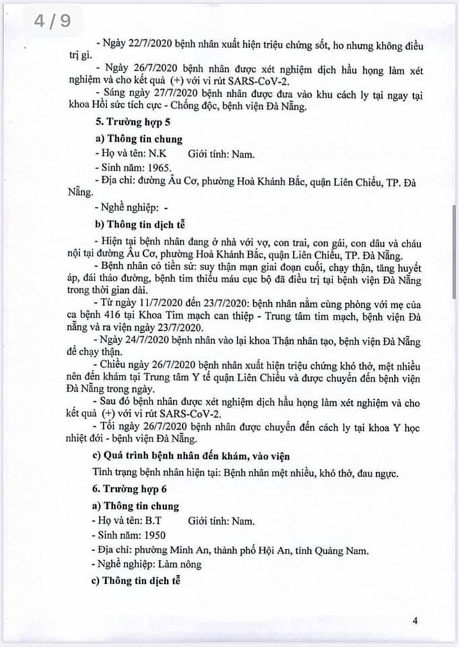 Lịch trình 11 bệnh nhân COVID-19 tại Đà Nẵng vừa công bố - Ảnh 4.