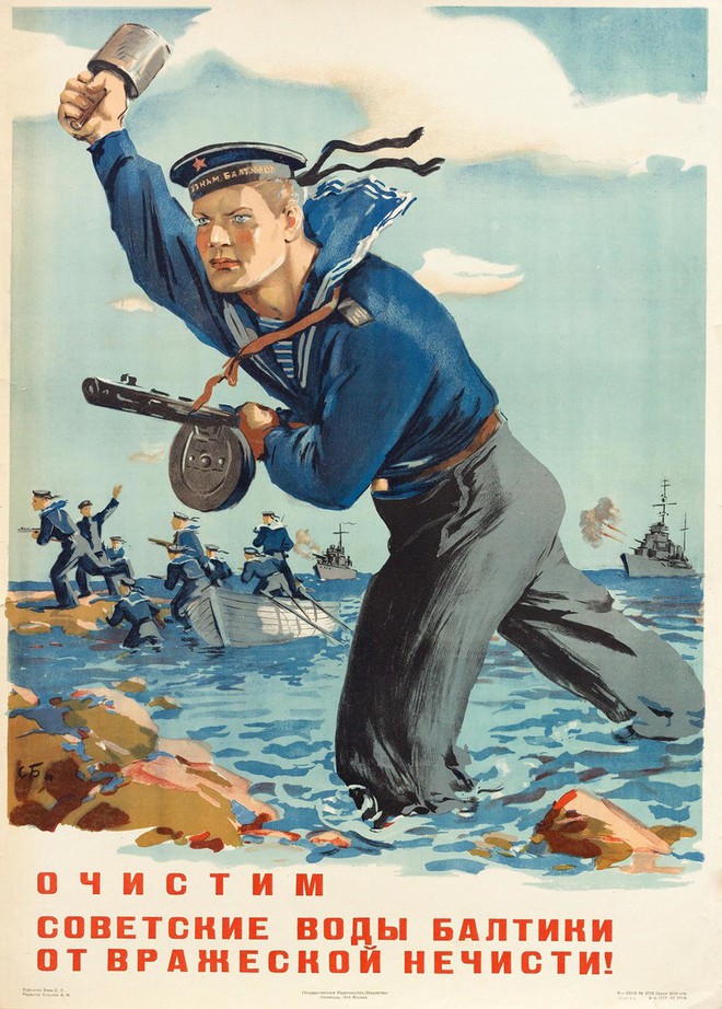 Hải quân Liên Xô “hùng mạnh” qua loạt tranh tuyên truyền sục sôi - Ảnh 2.