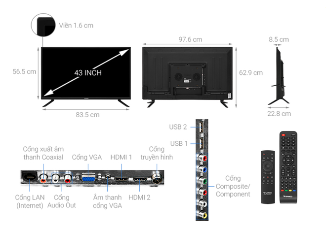 Top 5 mẫu TV thông minh 43 inch giá rẻ dưới 6 triệu đồng - Ảnh 5.