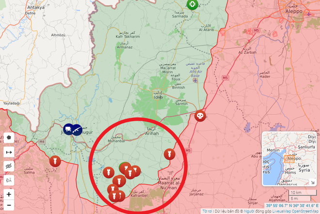 Thổ Nhĩ Kỳ trở mặt, tiêm kích Nga ngay lập tức cất cánh - QĐ Syria giội 200 quả đạn xuống Idlib - Ảnh 1.