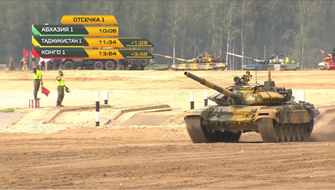 Lượt trận thứ 2 của Bảng 2 tại Tank Biathlon 2020: Đội Congo vội vã suýt lật xe - Ảnh 1.