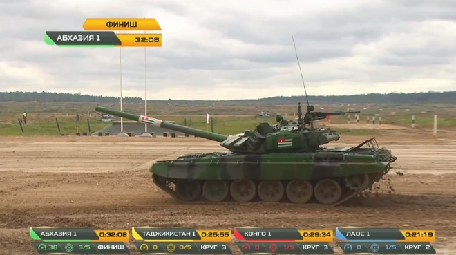 Lượt trận thứ 2 của Bảng 2 tại Tank Biathlon 2020: Đội Congo vội vã suýt lật xe - Ảnh 1.
