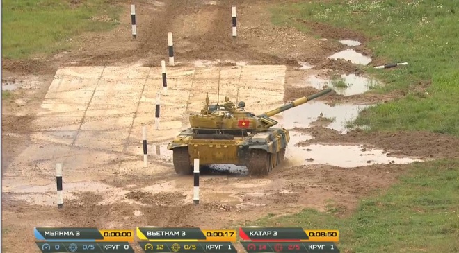 Kíp 3 Đội xe tăng Việt Nam thi đấu Tank Biathlon 2020: Thần tốc, dũng mãnh - Lật đổ ngoạn mục - Ảnh 3.