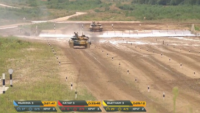 Kíp 3 Đội xe tăng Việt Nam thi đấu Tank Biathlon 2020: Thần tốc, dũng mãnh - Lật đổ ngoạn mục vào thẳng bán kết - Ảnh 2.