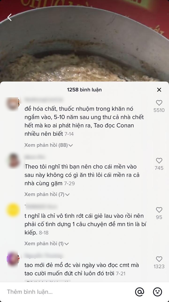 Thanh niên gây tranh cãi khi đặt miếng vải xô trên mặt nồi thịt đang kho, nhưng thứ gây cười bể bụng lại chính là bình luận của các chuyên gia ẩm thực mạng xã hội! - Ảnh 5.