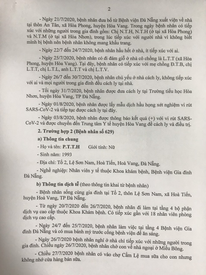 15 ca Covid-19 mới ở Đà Nẵng: tiếp xúc nhiều người tại đám giỗ, đám cưới - Ảnh 2.