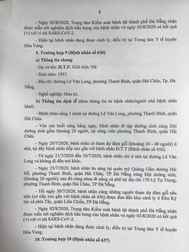 15 ca Covid-19 mới ở Đà Nẵng: tiếp xúc nhiều người tại đám giỗ, đám cưới - Ảnh 8.