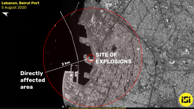 Vụ nổ cực lớn ở Li-băng: Nga công bố ảnh vệ tinh gây sốc - Ảnh 4.