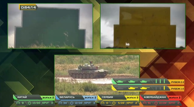 Tank Biathlon 2020: Xe tăng Trung Quốc bị hỏng, đứng yên giữa đường đua, chỉ huy rất lo lắng - Tụt lại phía sau rồi - Ảnh 1.