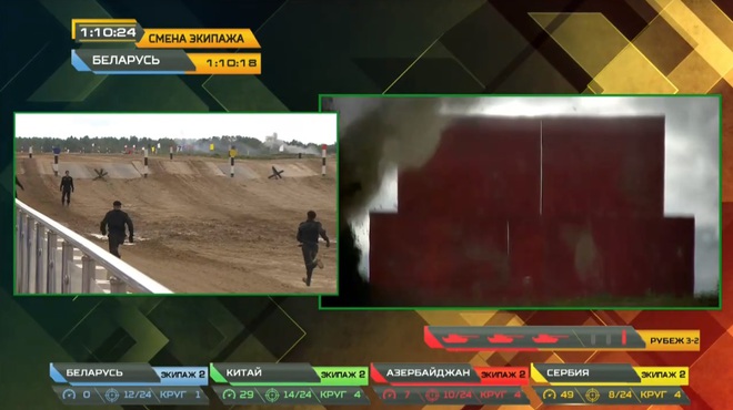 Tank Biathlon 2020: Xe tăng Trung Quốc bị hỏng, lính ngất xỉu giữa đường đua, chỉ huy rất lo lắng - Tụt lại phía sau rồi - Ảnh 1.