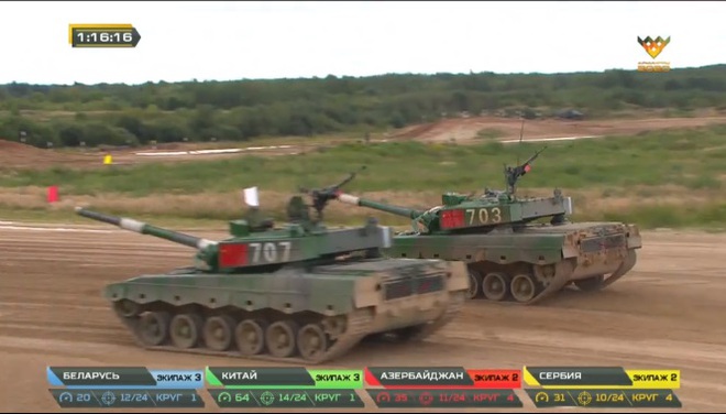 Tank Biathlon 2020: Xe tăng Trung Quốc bị hỏng, lính ngất xỉu giữa đường đua, chỉ huy rất lo lắng - Tụt lại phía sau rồi - Ảnh 1.