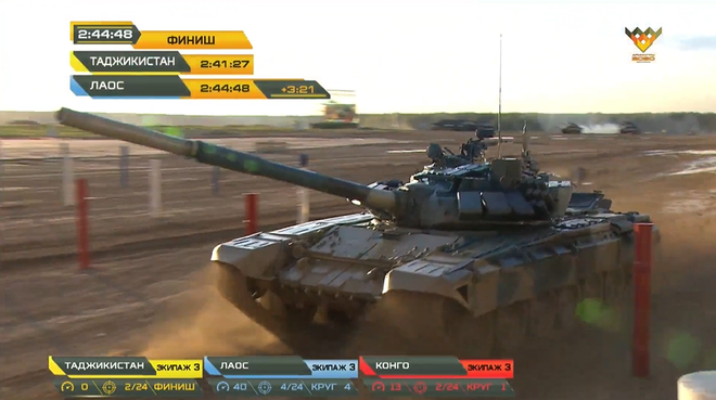 Tank Biathlon 2020: Lào, Tajikistan bắn kém, diễn biến trận bán kết 2 có lợi cho Việt Nam - Ảnh 1.