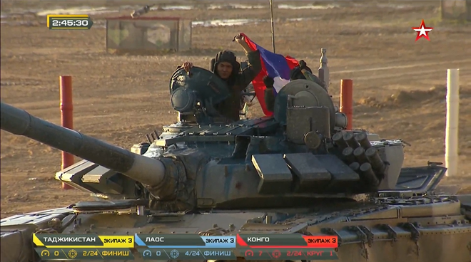 Tank Biathlon 2020: Lào, Tajikistan bắn kém, diễn biến trận bán kết 2 có lợi cho Việt Nam - Ảnh 1.