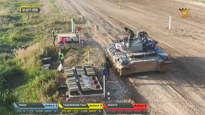 Tank Biathlon 2020: Lào, Tajikistan bắn kém, diễn biến trận bán kết 2 có lợi cho Việt Nam - Ảnh 1.