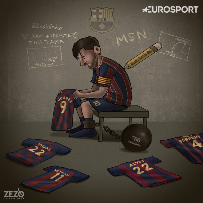 Biếm họa 24h: Suarez ra đi khiến Messi lạc lõng tại Barca - Ảnh 6.