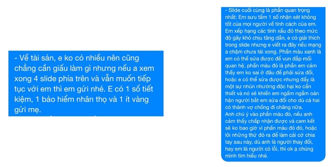 Nhận lời ngỏ ý làm quen, cô gái gửi hẳn slide soạn sẵn về bản thân khiến đối phương đứng hình - Ảnh 4.