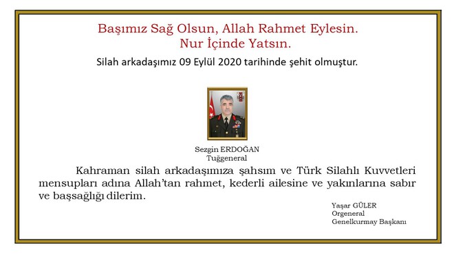 Tướng Thổ Nhĩ Kỳ bất ngờ bị chết ở Syria - Động thái quân sự mới nhất của Iran khiến Mỹ buộc phải theo sát - Ảnh 1.