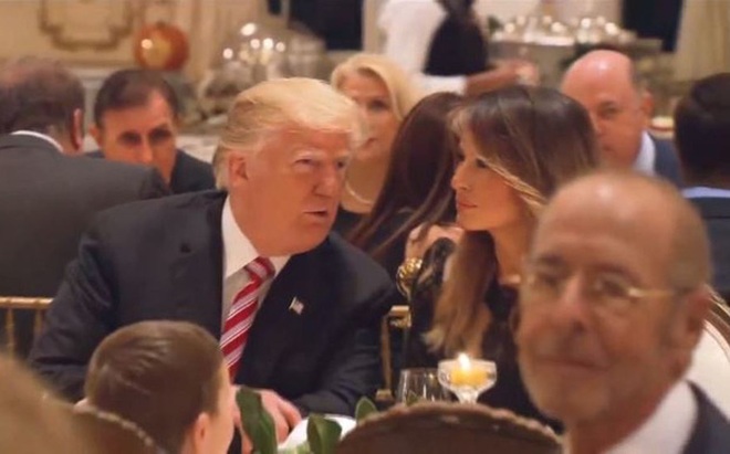 Tổng thống Trump và phu nhân Melania trong một bữa tiệc ở Mar-a-Lago năm 2018. Ảnh: CBS12