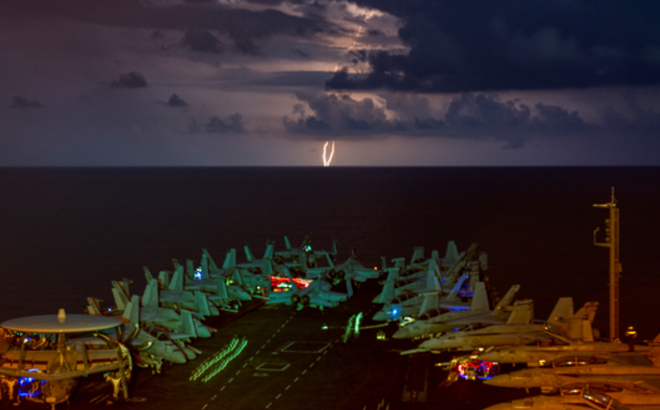 Tàu sân bay USS Nimitz của hải quân Mỹ. Ảnh: Reuters