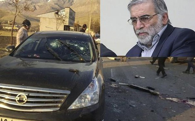 Hiện trường vụ ám sát nhà khoa học hạt nhân Iran, Mohsen Fakhrizadeh.