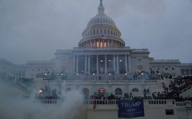 Vụ bạo loạn tại trụ sở Quốc hội Mỹ hôm 6/1. (Nguồn: Agencies)