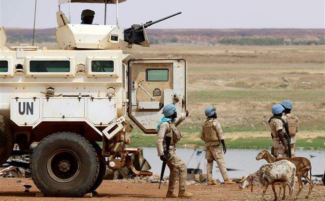 Binh sĩ thuộc Phái bộ LHQ tại Mali (MINUSMA) tuần tra tại Gao, Mali. Ảnh minh họa: AFP/TTXVN