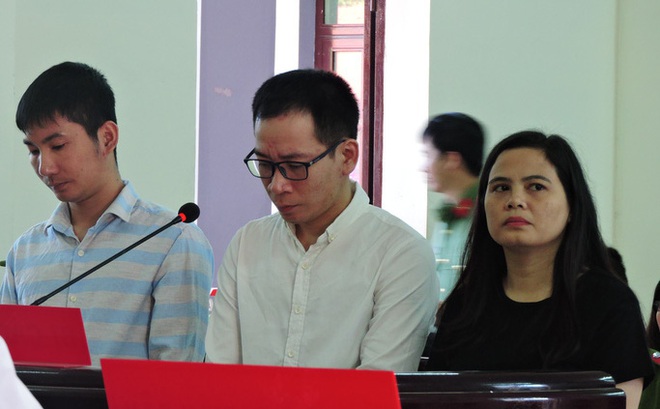 Ngọc Lan cùng 2 bị cáo tại phiên xử năm 2017