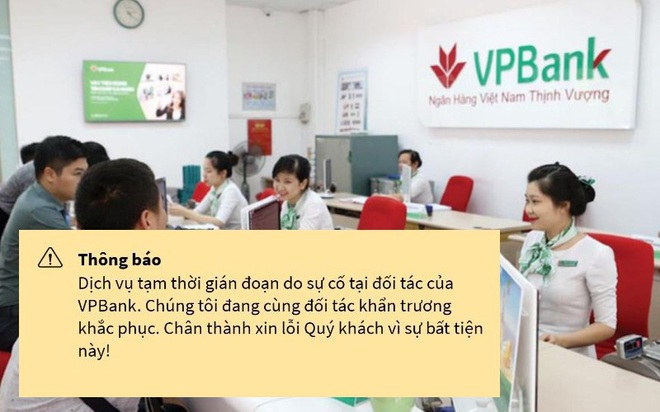 Nhiều ngân hàng thương mại gặp sự cố toàn hệ thống, người dùng hoang mang - Ảnh 1.