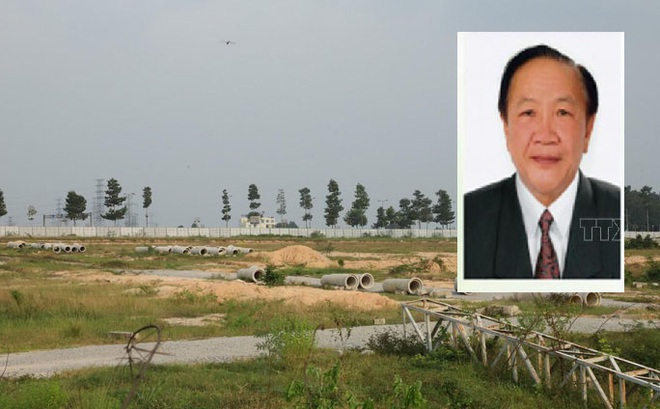 Bị can Nguyễn Văn Minh (ảnh nhỏ) và khu đất liên quan sai phạm.