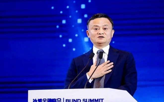 Ông Jack Ma trong một dịp phát biểu tại hội nghị thượng đỉnh Bund năm 2020