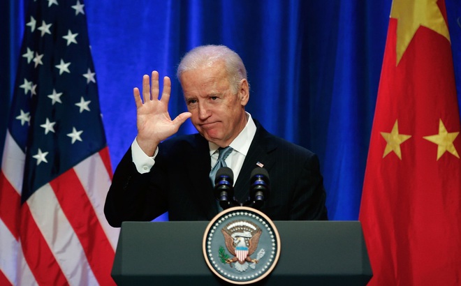 Ông Biden cho biết sẽ giữ nguyên mức thuế hiện tại của Mỹ với Trung Quốc. Ảnh: CNBC