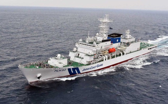 Nhật Bản có kế hoạch đóng tàu tuần tra lớn có bãi đáp trực thăng trong bối cảnh Hải cảnh Trung Quốc áp sát quần đảo Senkaku/Điếu Ngư ngày càng nhiều. Ảnh: LỰC LƯỢNG BẢO VỆ BỜ BIỂN NHẬT BẢN