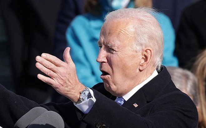 Chiếc đồng hồ mà ông Biden đeo trong lễ nhậm chức thu hút nhiều sự chú ý của truyền thông. (Ảnh: Reuters)t